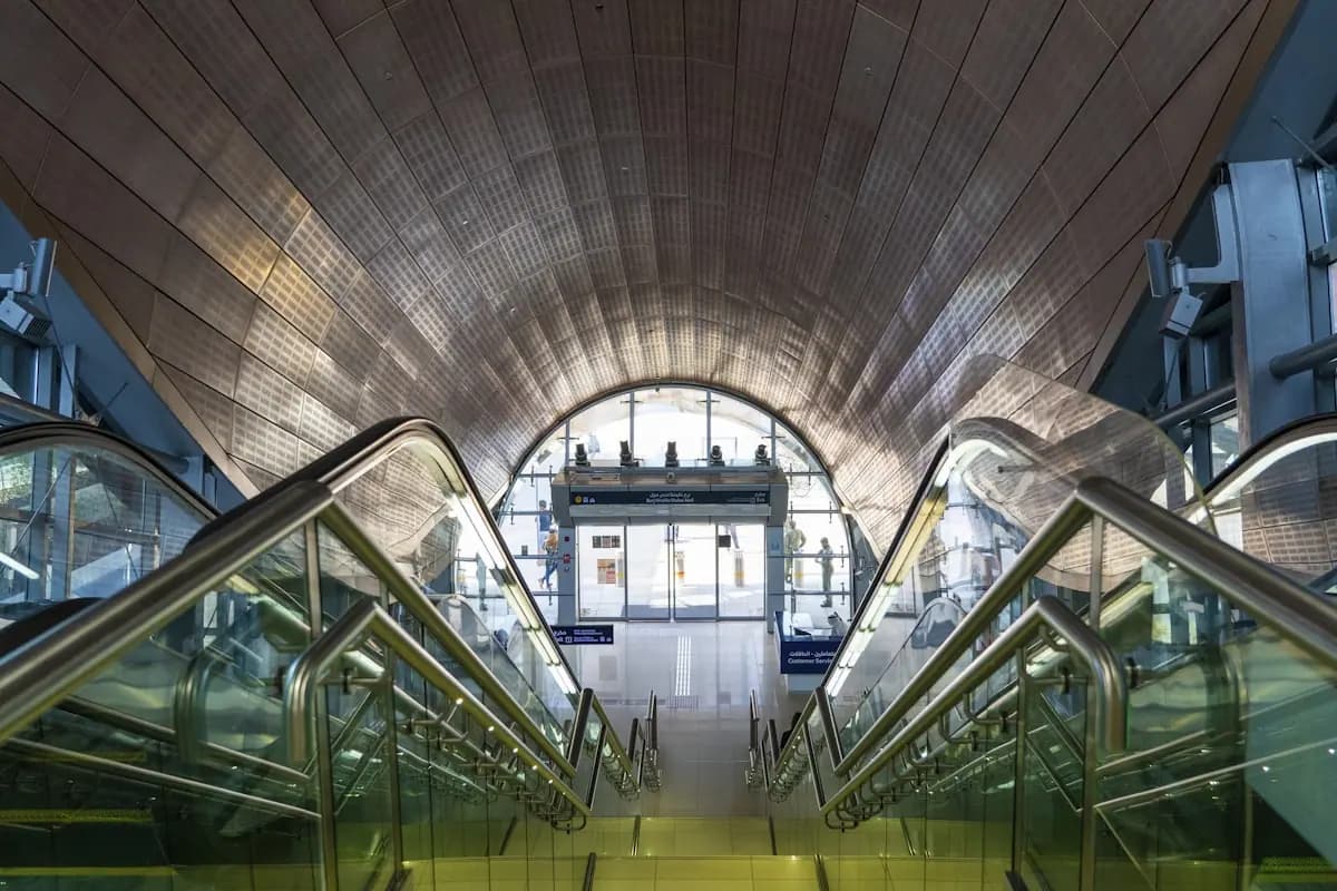 Dubai metro station interior