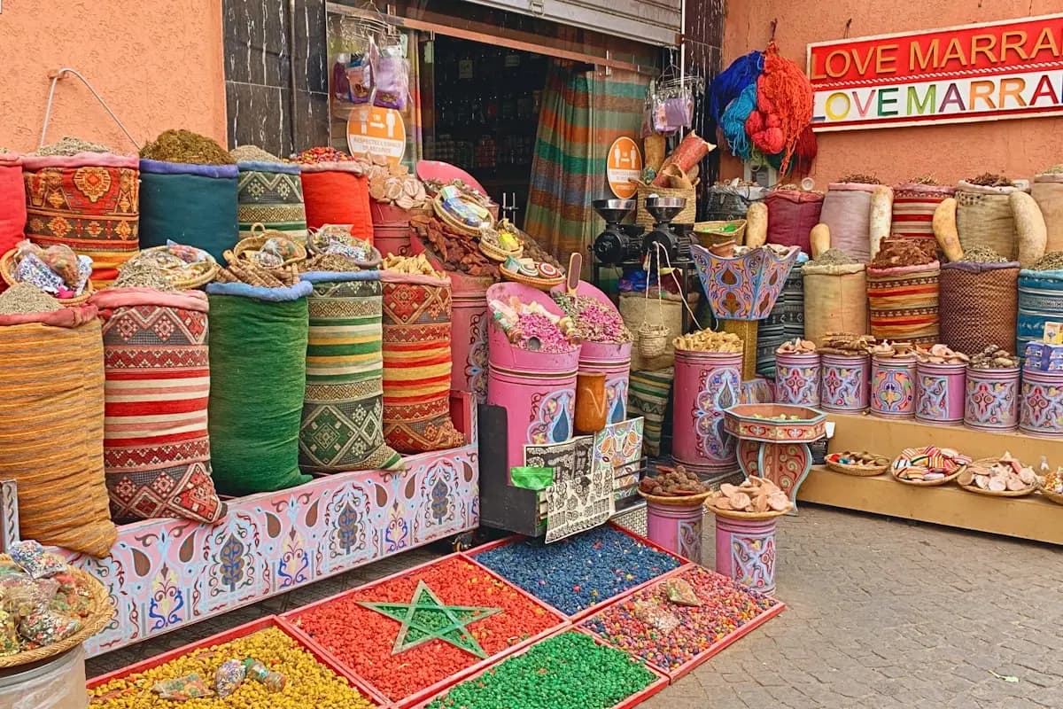 Shopfronts in a Deira souk